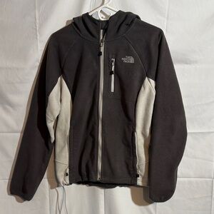 The North Face Kids' Charcoal and Cream Hoodie